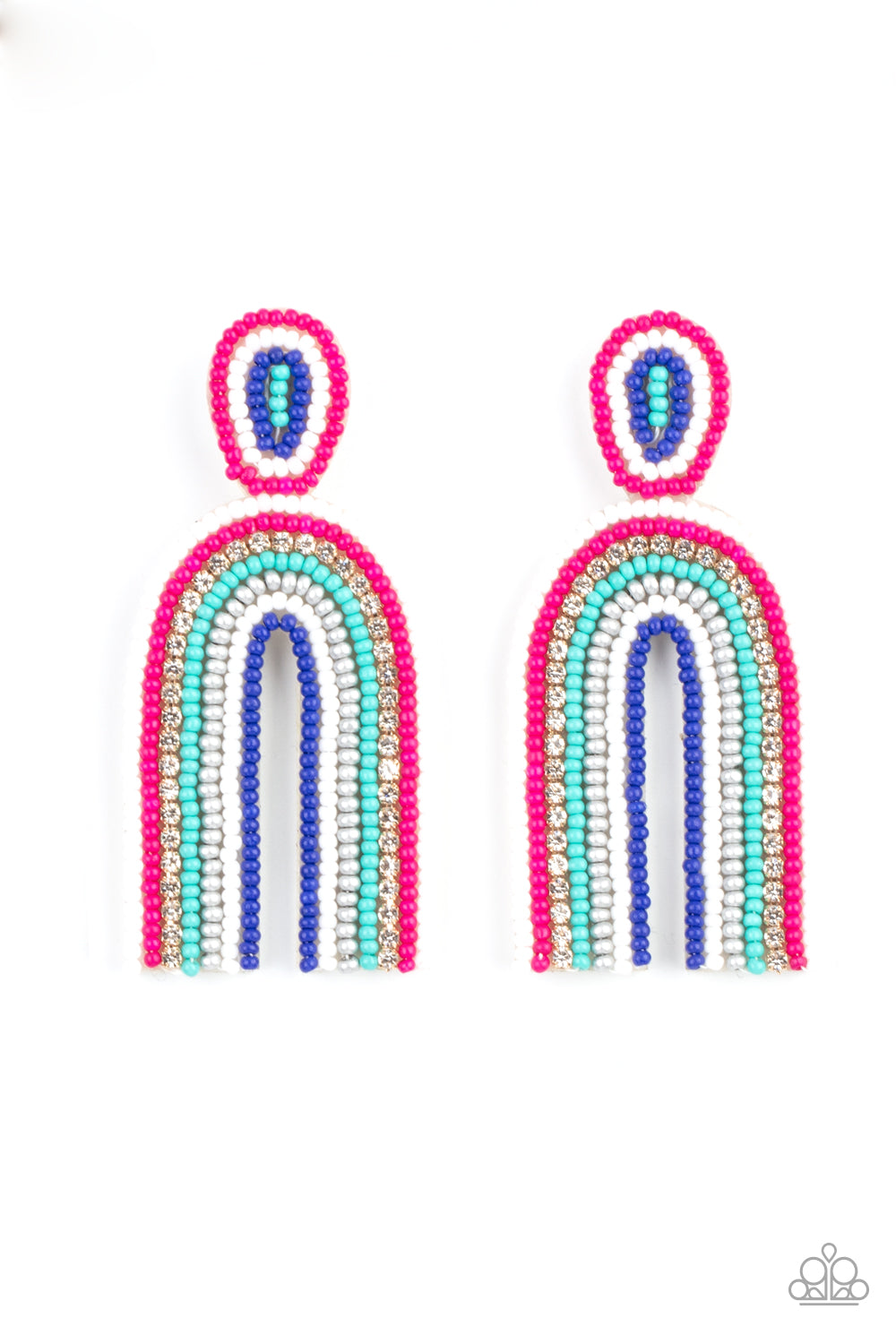Paparazzi Rainbow Remedy - Multi Earring Seed Beads Post Style Paparazzi Accessories