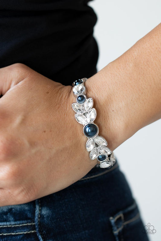 Paparazzi Bracelet ~ Regal Reminiscence - Blue Cuff Bracelet