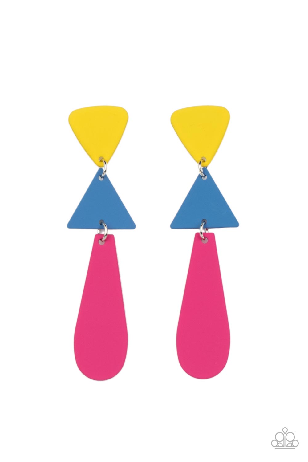 Paparazzi Retro Redux Multi Color Earrings $5 Post Earring. Subscribe & Save. #P5PO-MTXX-063XX