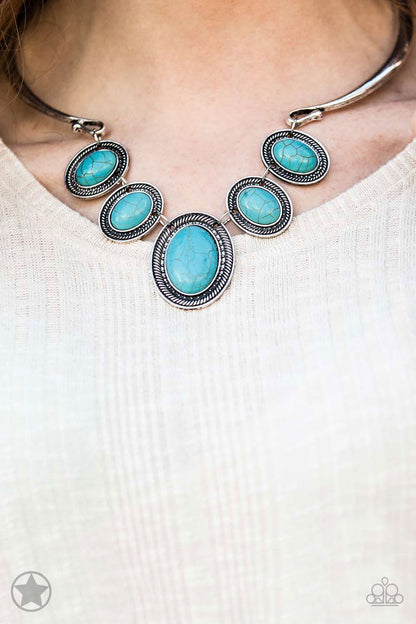 River Ride Blue $5 Necklace Paparazzi Accessories. Get Free Shipping. #P2SE-BLXX-156XX. Blockbuster