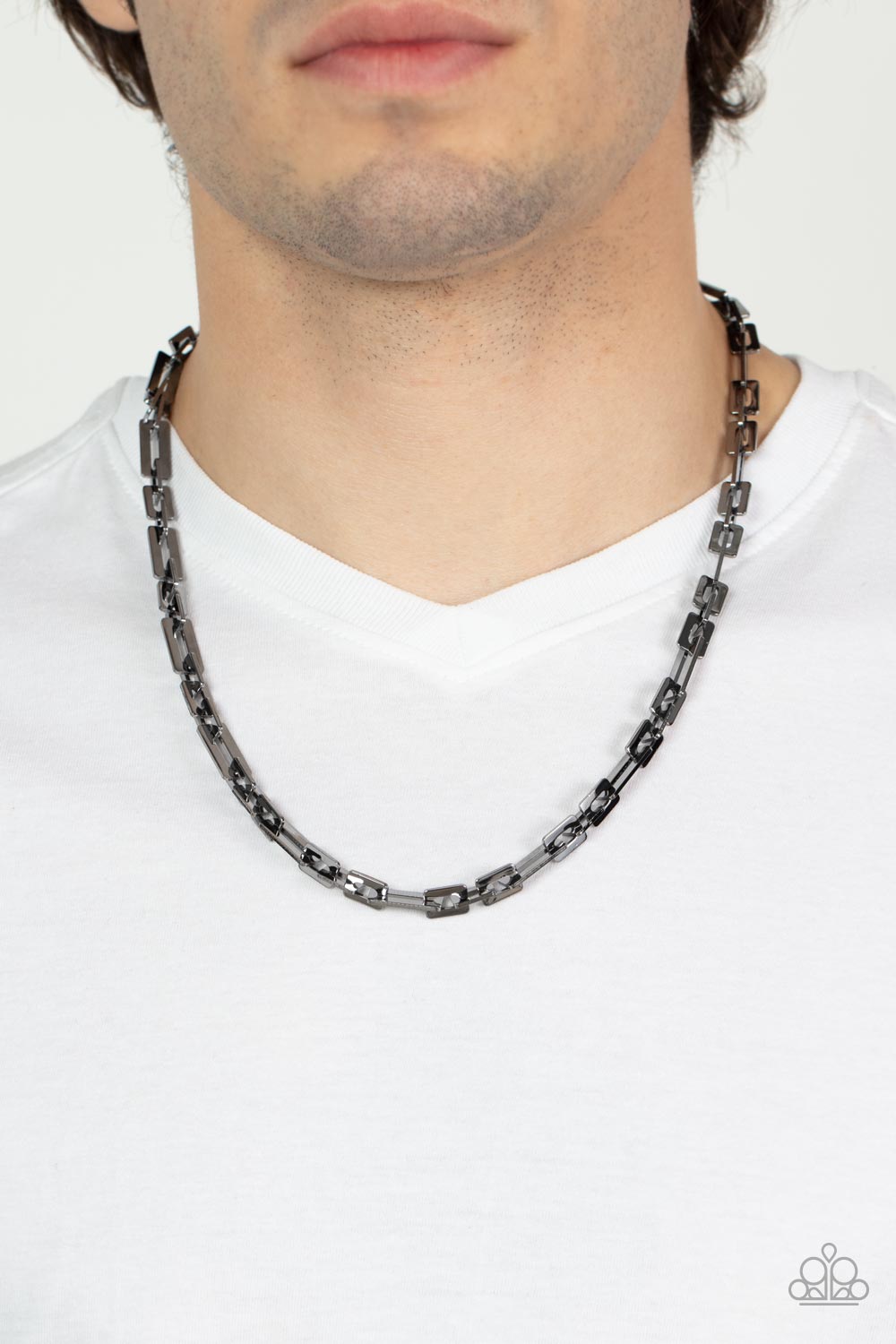 Rocket Zone Black Urban Necklace Paparazzi Accessories. Get Free Shipping. #P2MN-URBK-069DC