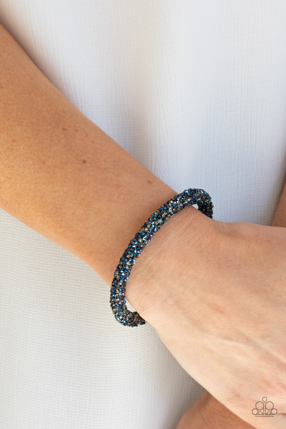 Paparazzi Roll Out The Glitz Multi Bracelet Oil Spill Coil Bracelet #P9ED-MTXX-036XX