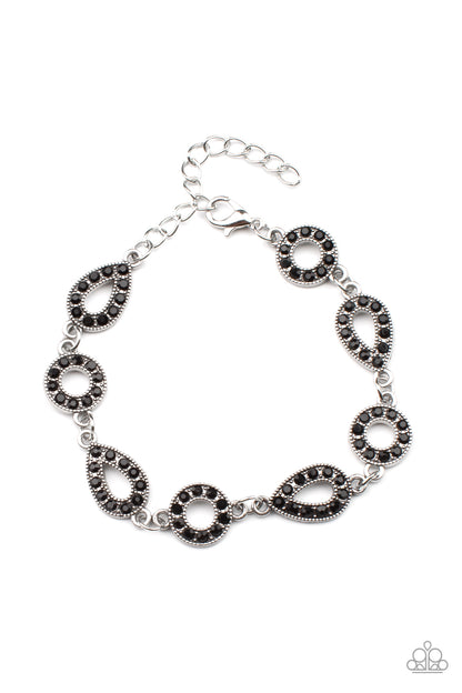 Royally Refined - Black Bracelet Paparazzi Accessories