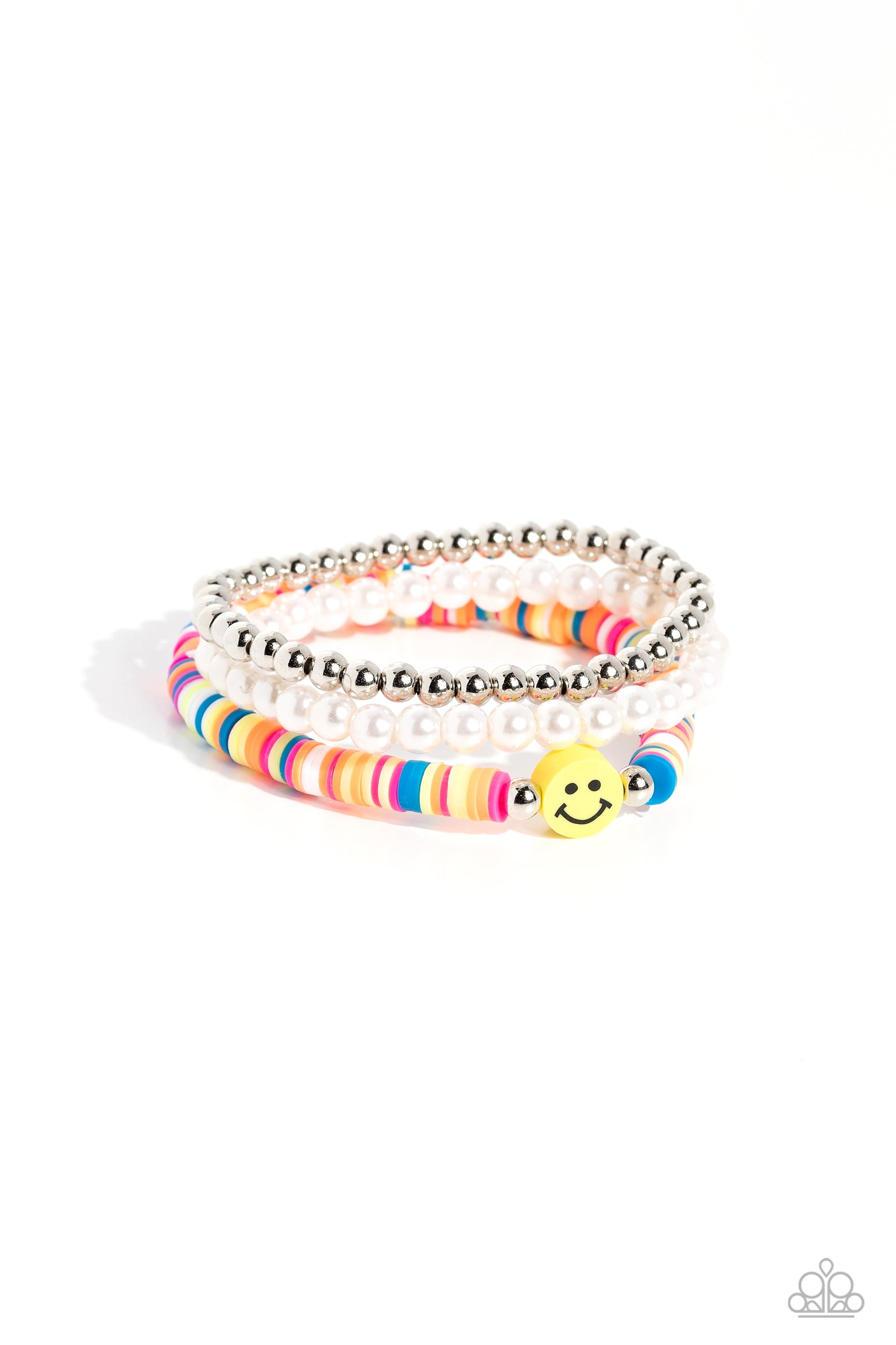 Paparazzi Run a SMILE Multi Bracelet. Subscribe & Save. #P9WH-MTXX-154XX. Pearl and Clay bracelet