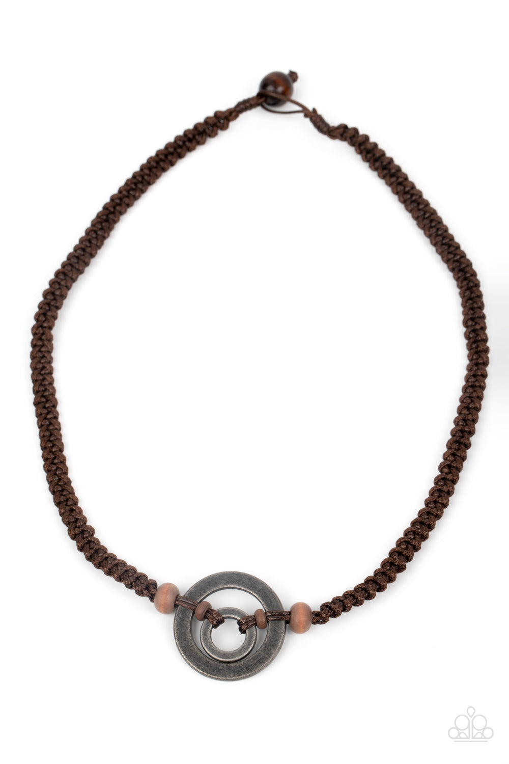 Rural Reef Brown Necklace Paparazzi Accessories. Men's Urban Accessory. #P2UR-BNXX-152XX