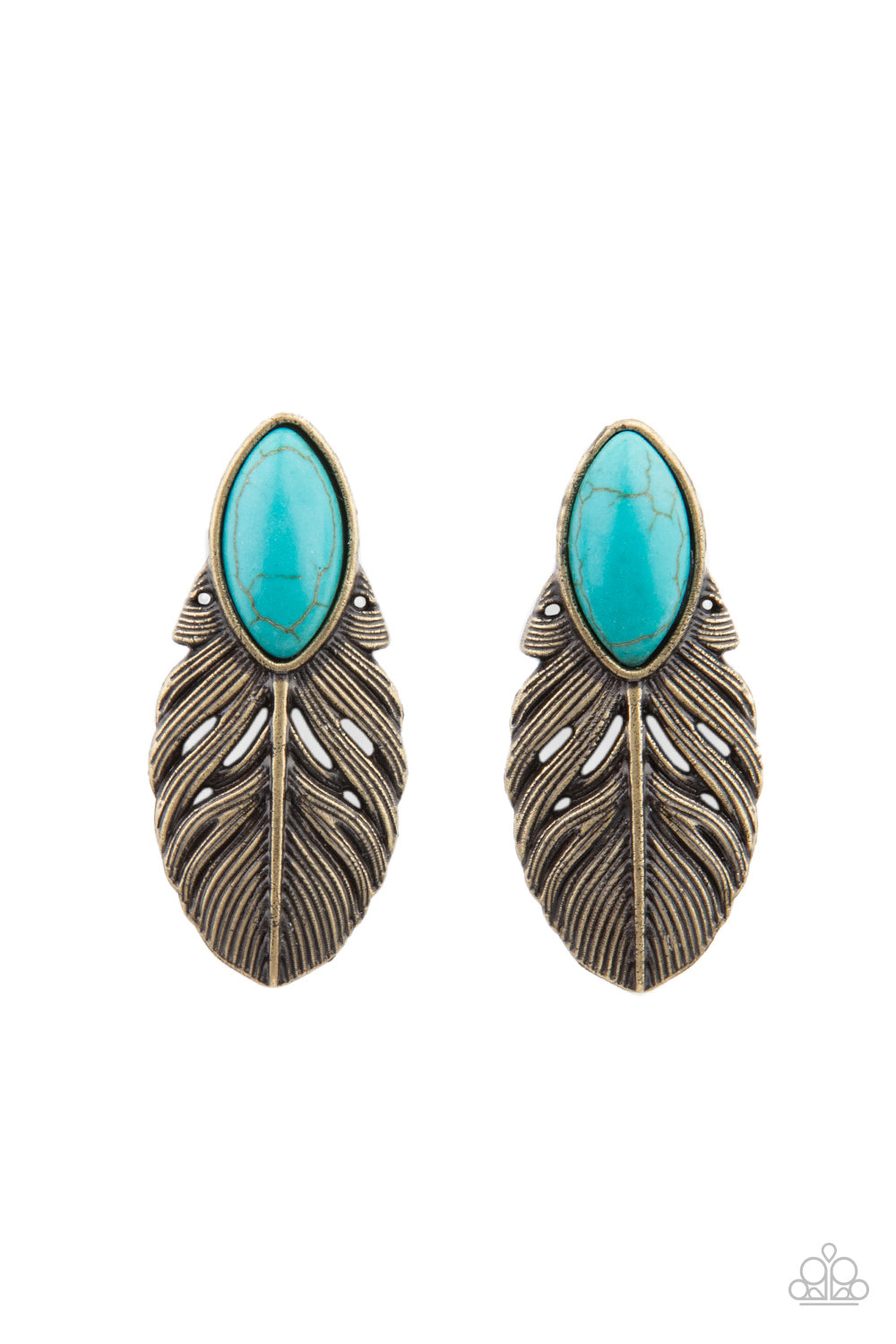 Rural Roadrunner - Brass Earring Paparazzi Accessories