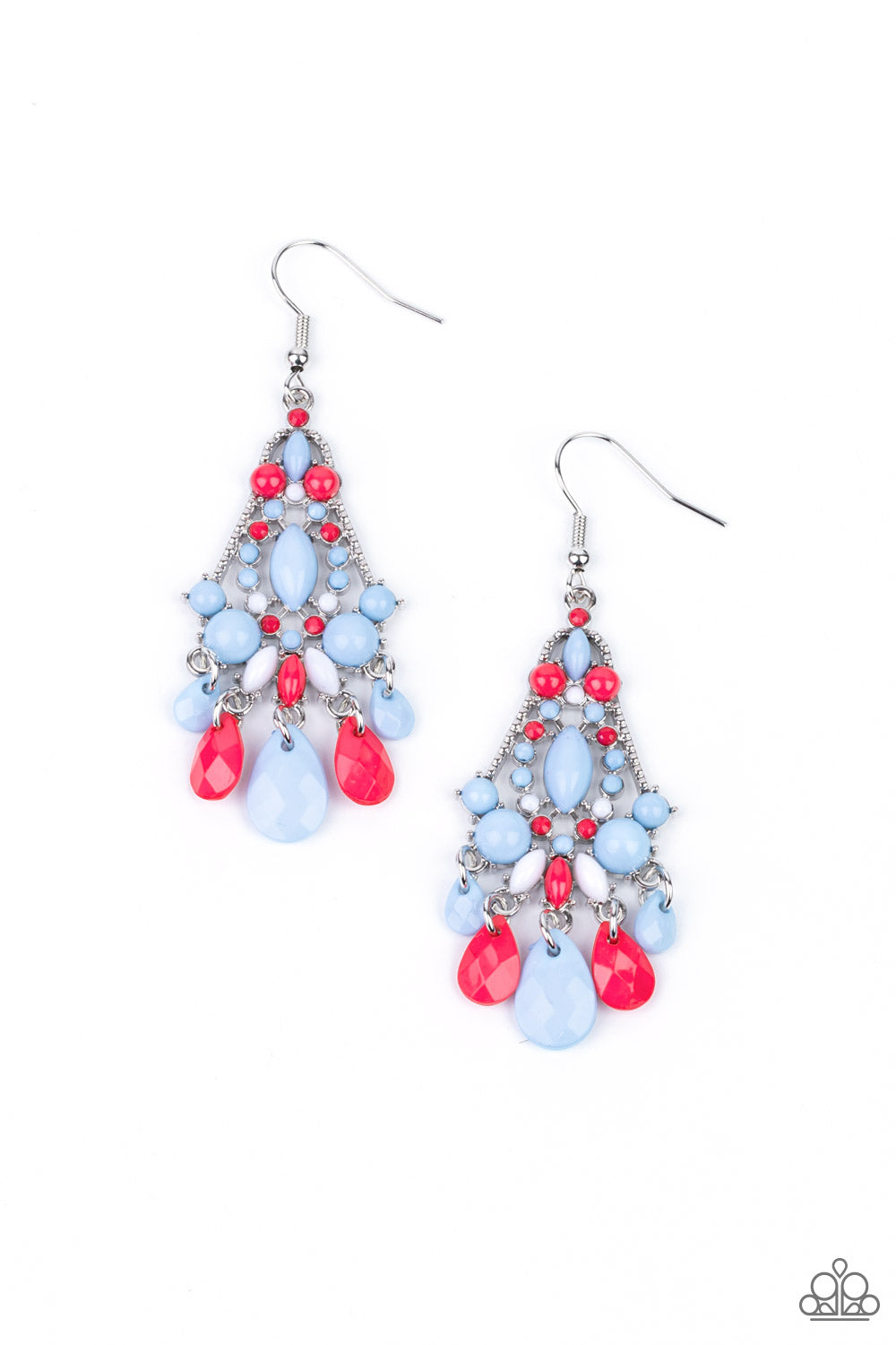 Paparazzi Earrings ~ STAYCATION Home - Multi