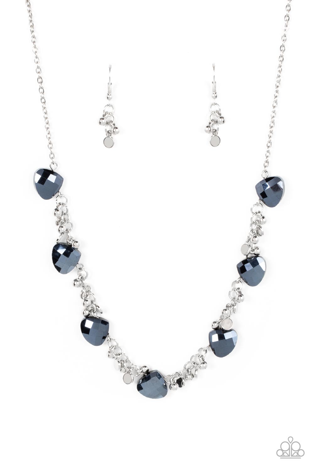 Sassy Super Nova - Blue Necklace Paparazzi Accessories. Subscribe & Save! #P2RE-BLXX-369CY
