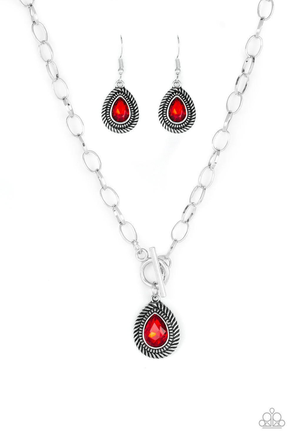 Sheen Queen - Red Necklace Paparazzi Accessories