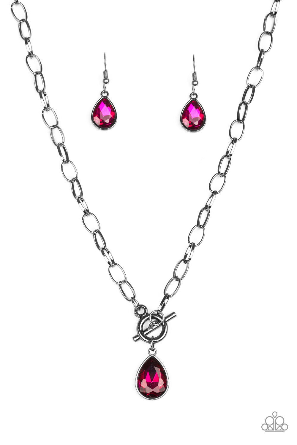 Paparazzi So Sorority Pink Necklace. Subscribe & Save. #P2RE-PKXX-177XX. Toggle Closure Necklace