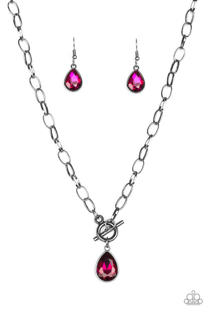 Paparazzi So Sorority Pink Necklace. Subscribe & Save. #P2RE-PKXX-177XX. Toggle Closure Necklace
