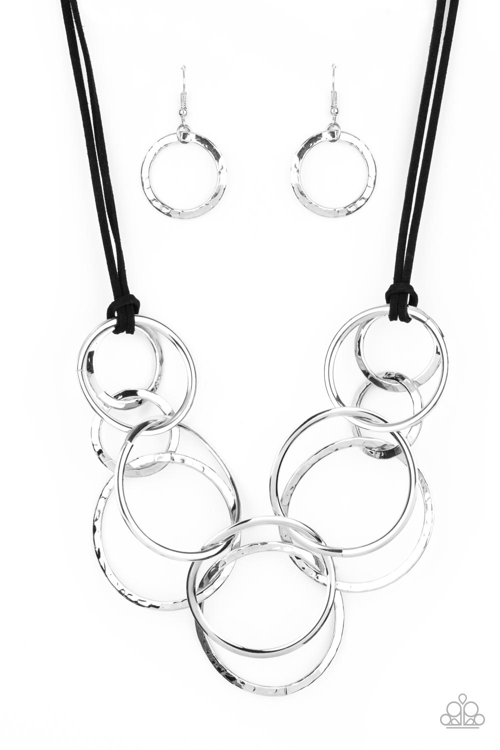 Paparazzi Spiraling Out of COUTURE Silver Necklace. #P2ST-SVXX-172XX. Subscribe & Save