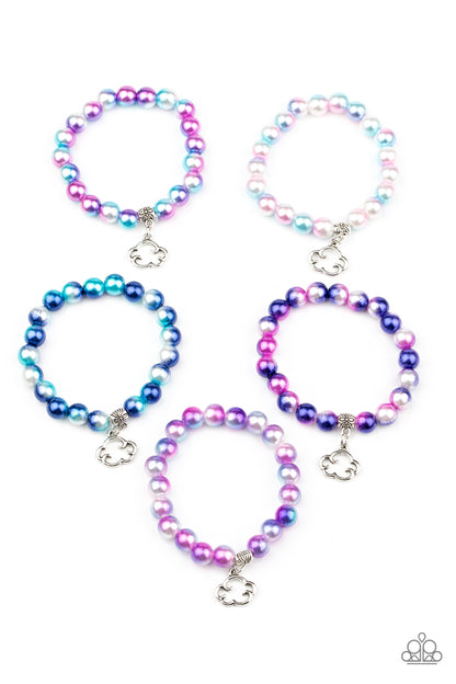 Paparazzi Starlet Shimmer Bracelets Kit. set of five for $5 Bracelet. Kids Bracelet. P9SS-MTXX-225XX