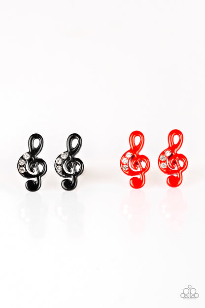 Paparazzi Starlet Shimmer Earring Kit ~ Musical Notes (P5SS-MTXX-185XX)