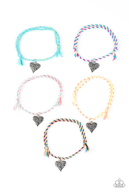 Paparazzi Starlet Shimmers Heart Charms Bracelet Kit Kids Jewelry (P9SS-MTXX-216XX)