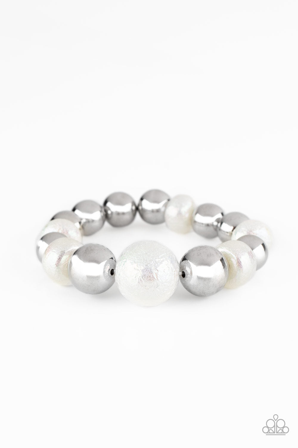 Paparazzi Bracelet ~ Starstruck Shimmer - White