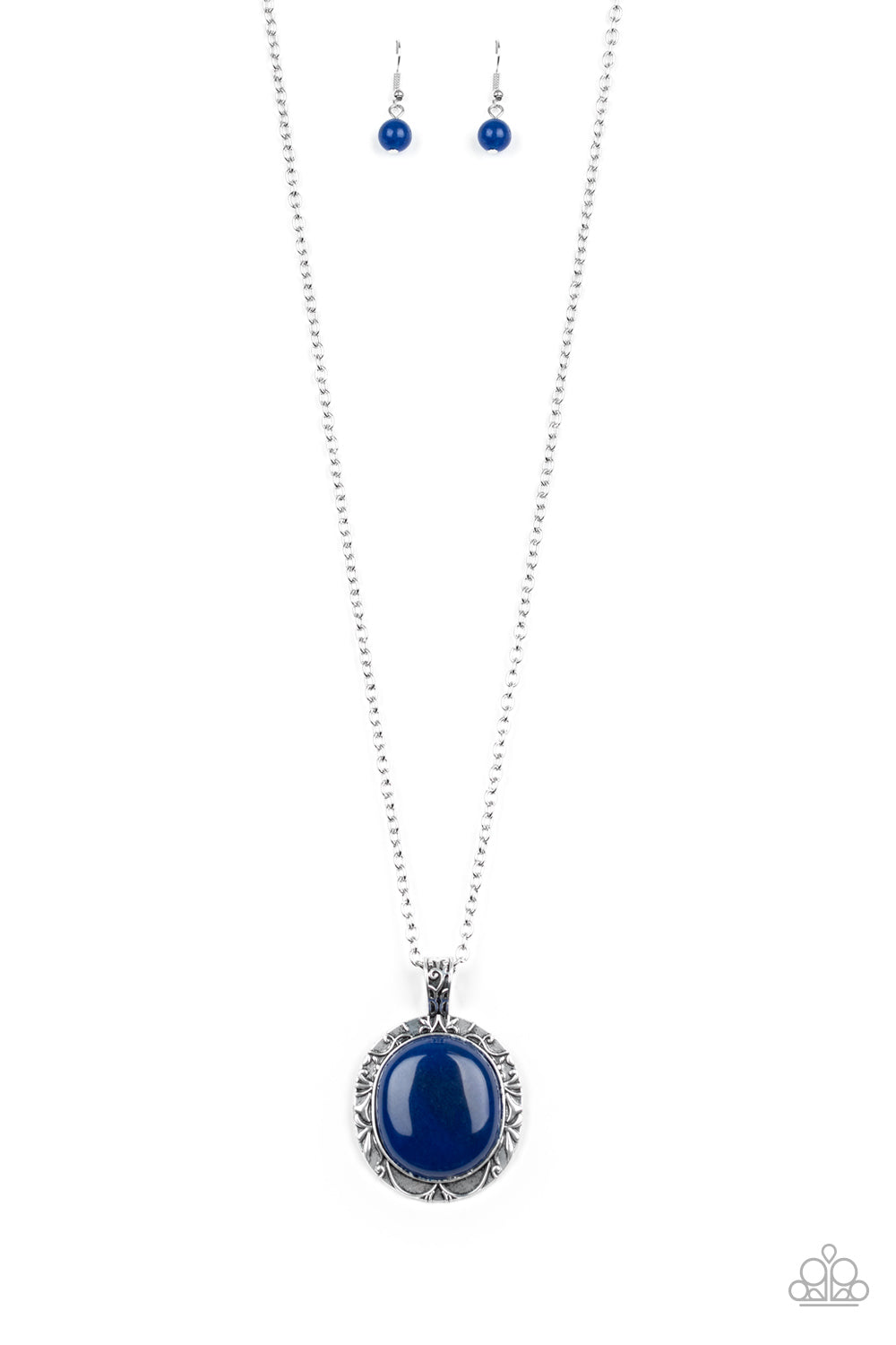 Paparazzi Stone Aura Blue Necklace Cat’s Eye Stone Accessories. Subscribe & Save. #P2SE-BLXX-394XX 