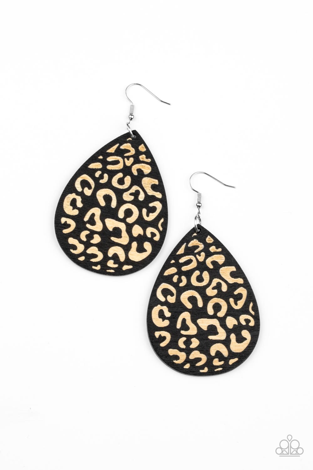 Paparazzi Suburban Jungle Black Earring. #P5SE-BKXX-259XX. Subscribe & Save. Wooden Earrings