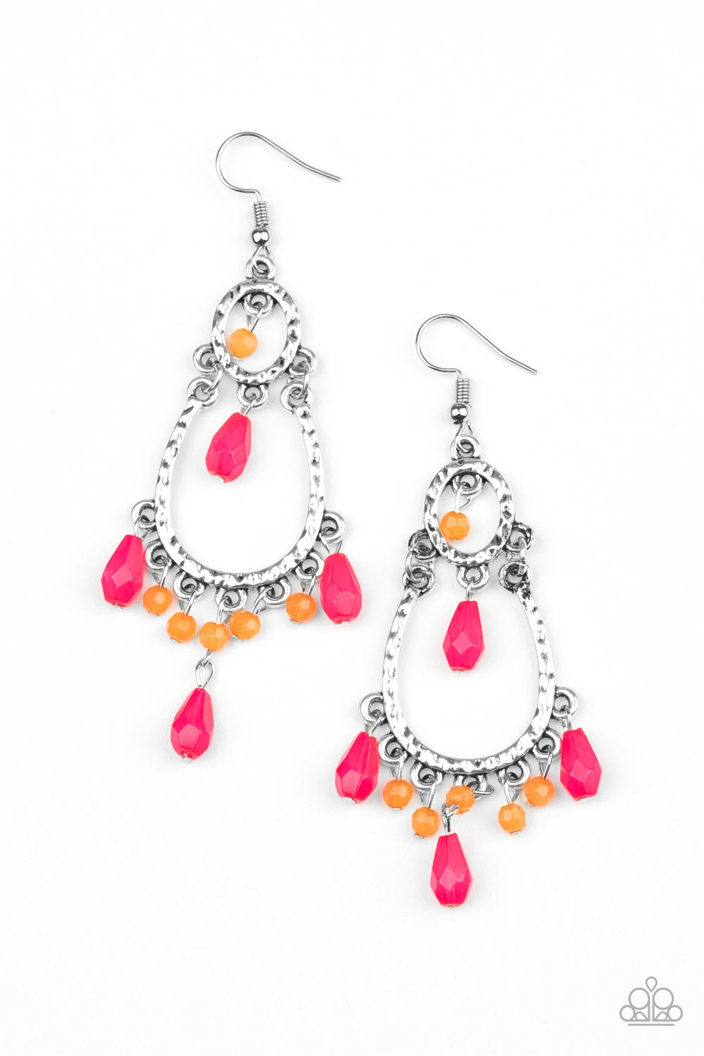 Summer Sorbet - Multi Earring Paparazzi Accessories Crystal Beads