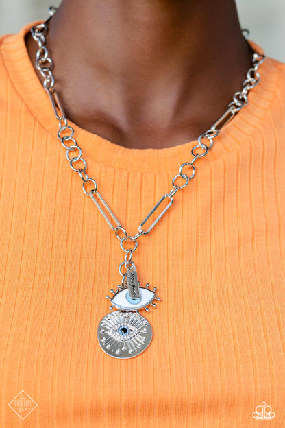 Paparazzi Sunset Sightings Fashion Fix Necklace: "Friday Night VIBES - Blue" (P2SE-BLXX-536LY)