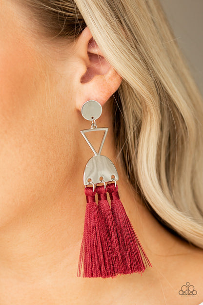 Paparazzi Tassel Trippin Red Earrings $5 Jewelry. #P5PO-RDXX-033XX. Get Free Shipping!