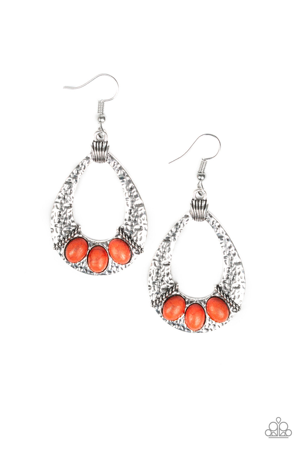 Terra Terrific - Orange Earring Paparazzi Accessories