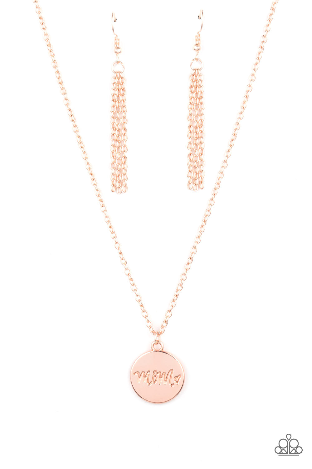 Paparazzi The Cool Mom - Rose Gold Mom's Necklace