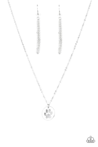 Think PAW-sitive Silver Necklace Paparazzi Accessories. Subscribe & Save. #P2WH-SVXX-340XX