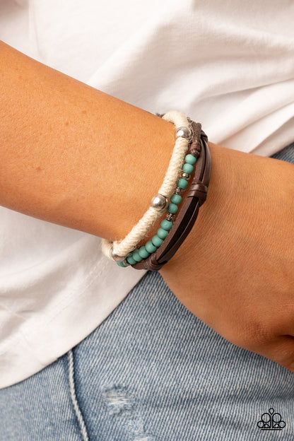 Timber Trail Blue Urban Bracelet Paparazzi Accessories. Get Free Shipping. #P9UR-BLXX-210XX