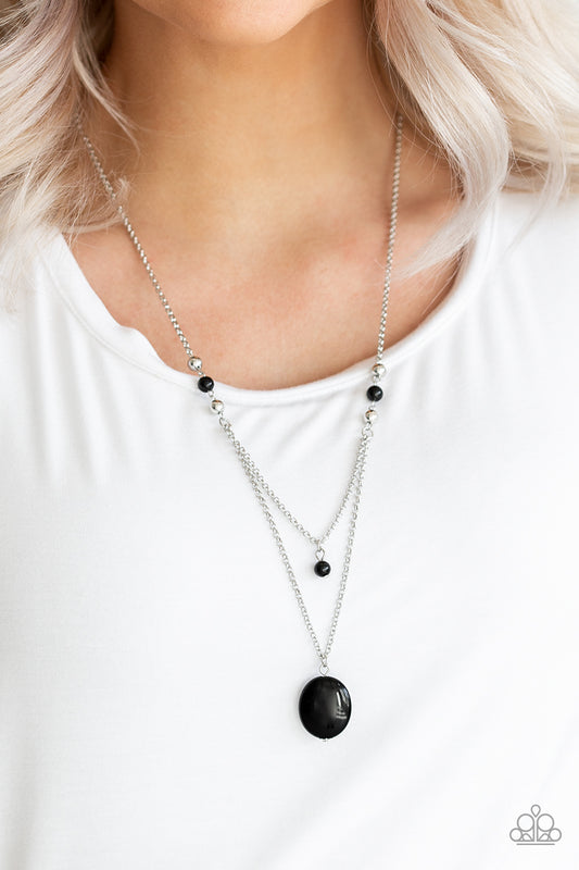 Paparazzi Time To Hit The ROAM Black Necklace $5 Jewelry #P2SE-BKXX-236XX. Free Shipping!