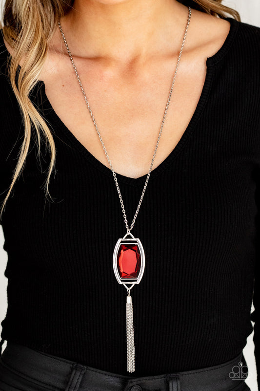 Paparazzi Necklace ~ Timeless Talisman - Red