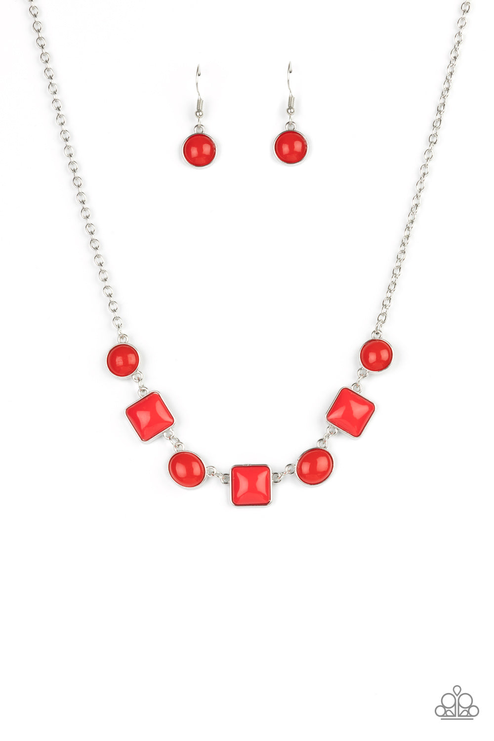 Trend Worthy - Red Necklace Paparazzi Accessories Lead and Nickel Free