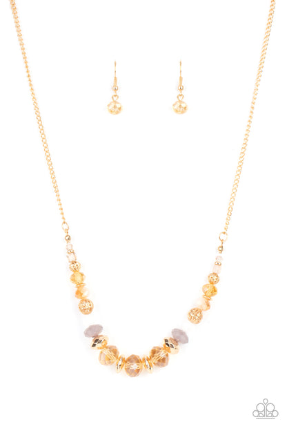 Paparazzi Turn Up The Tea Lights - Gold Necklace. Subscribe & Save. #P2RE-GDXX-363XX