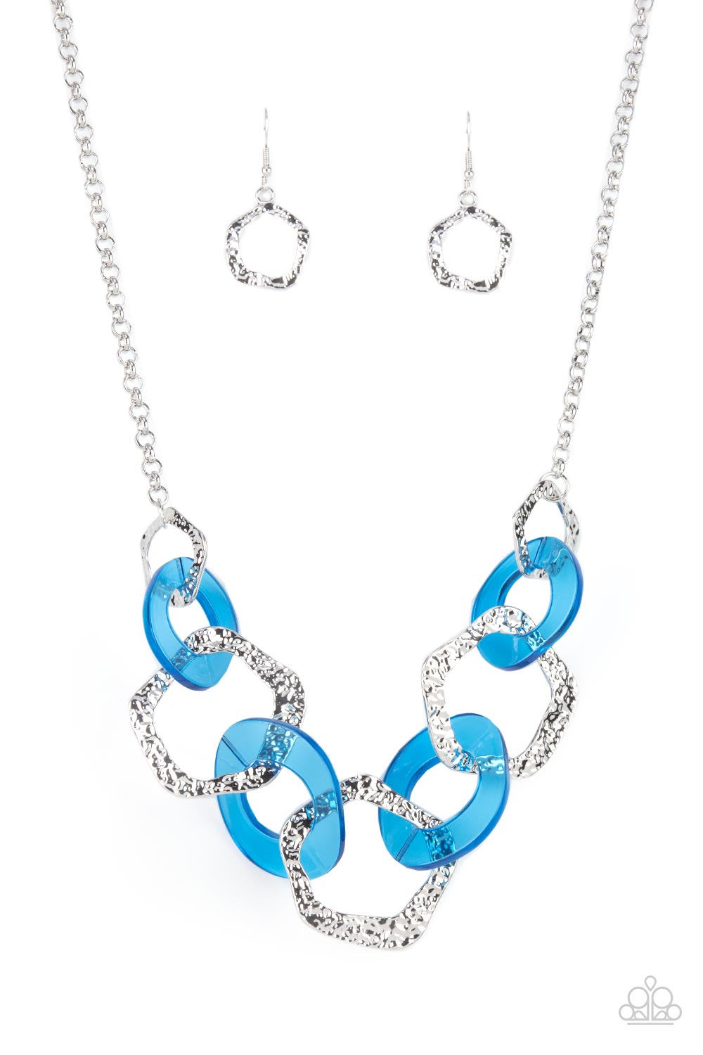 Urban Circus - Blue Necklace with complimentary earrings Paparazzi Accessories $5 Jewelry