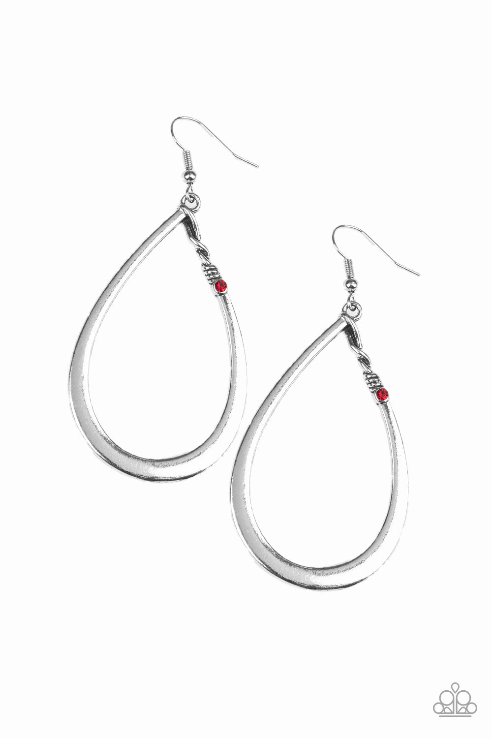 Very Enlightening - Red Earring Paparazzi Accessories