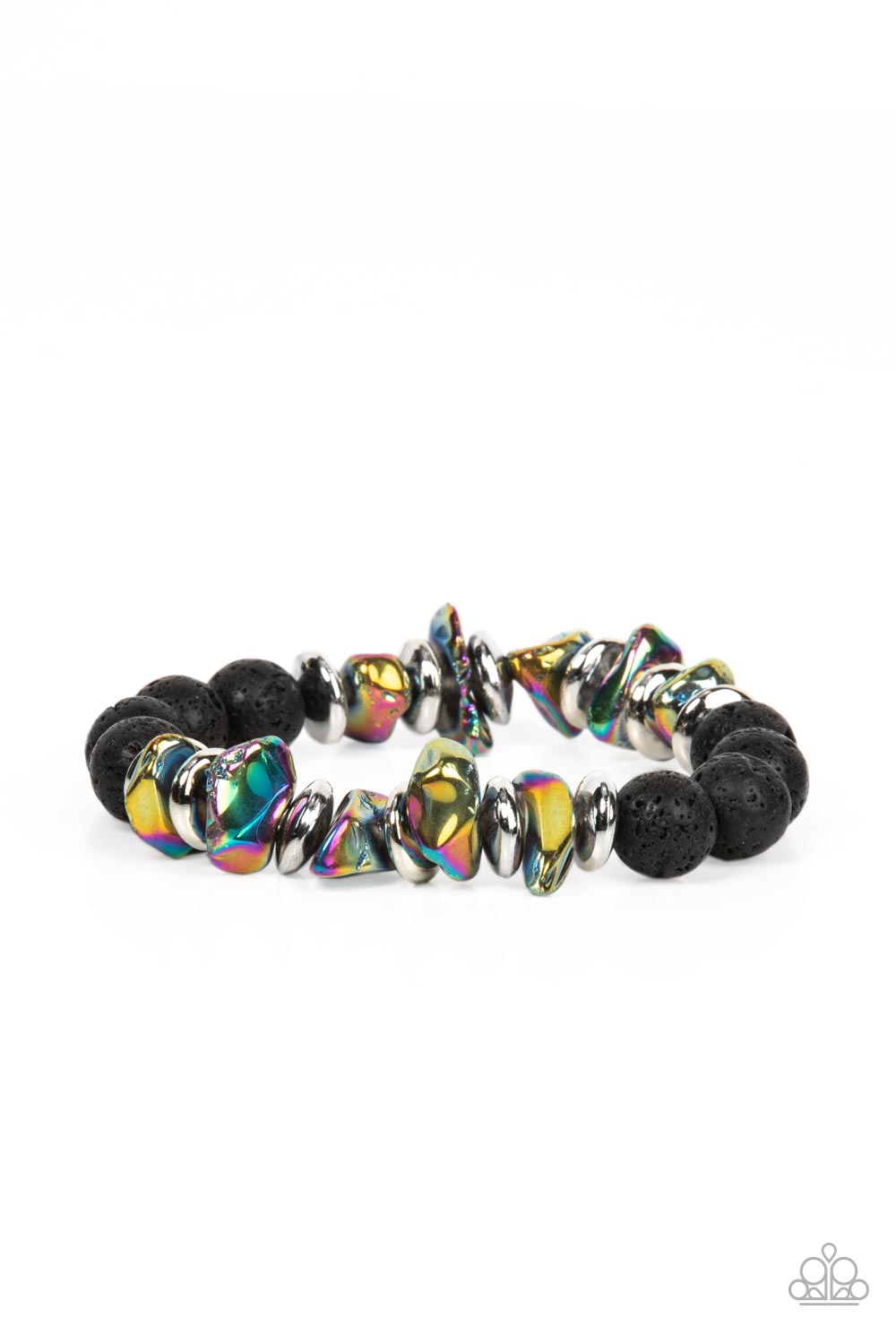 Paparazzi Volcanic Vacay - Multi Bracelet #P9UR-MTXX-234XX Oil Spill Urban Bracelet