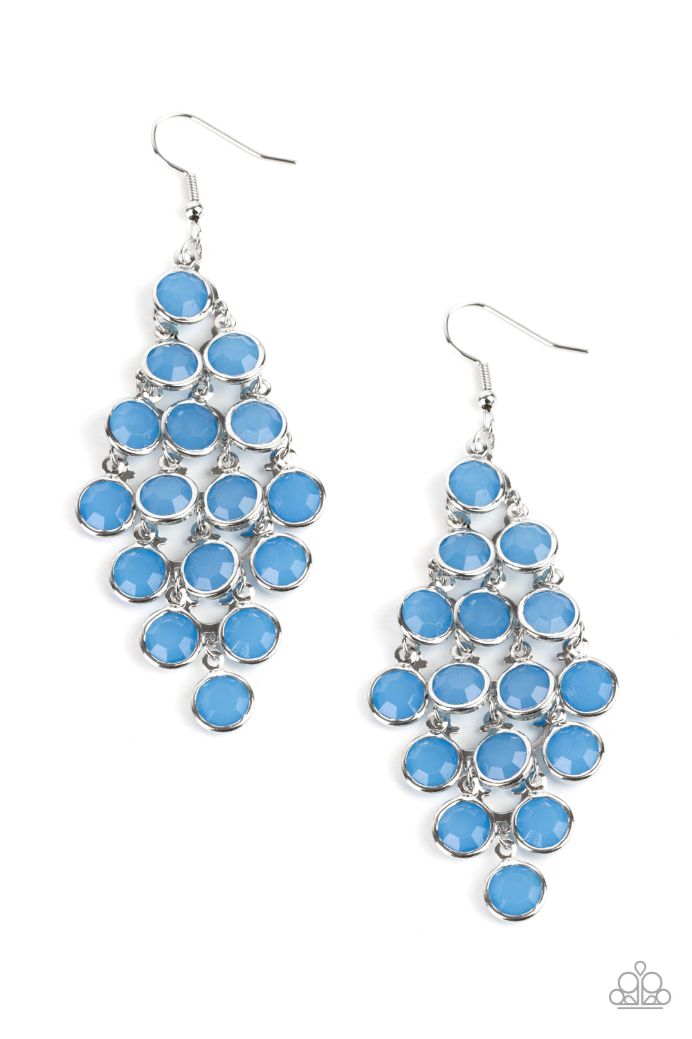 With All DEW Respect Blue Earrings Paparazzi Accessories. Get Free Shipping. #P5RE-BLXX-235XX