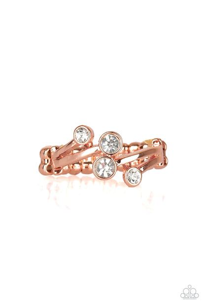 Paparazzi Ring ~ GLOWING Great Places - Copper