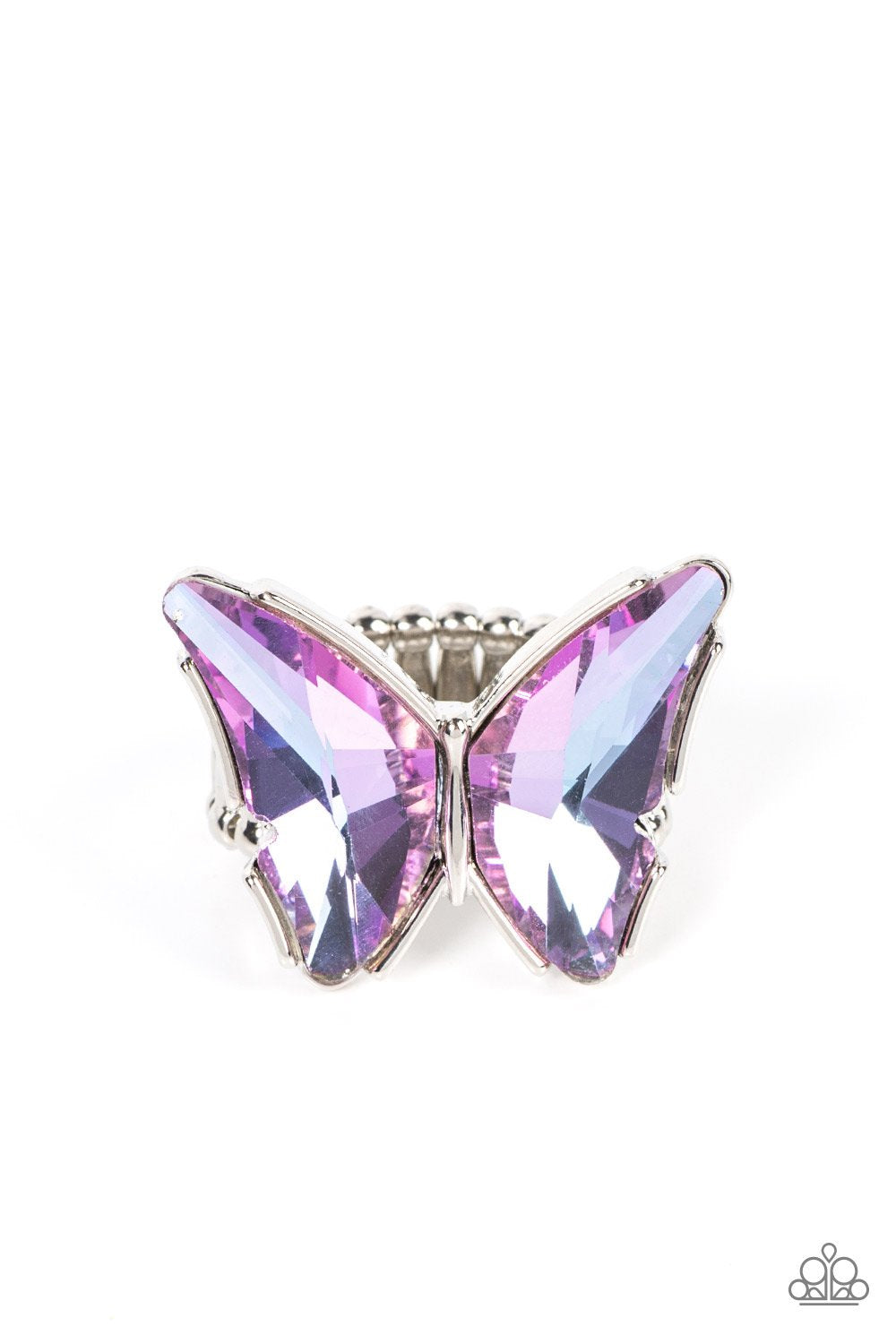 Fluorescent Flutter Purple Butterfly Ring Paparazzi Accessories. Get Free Shipping. #P4RE-PRXX-184XX