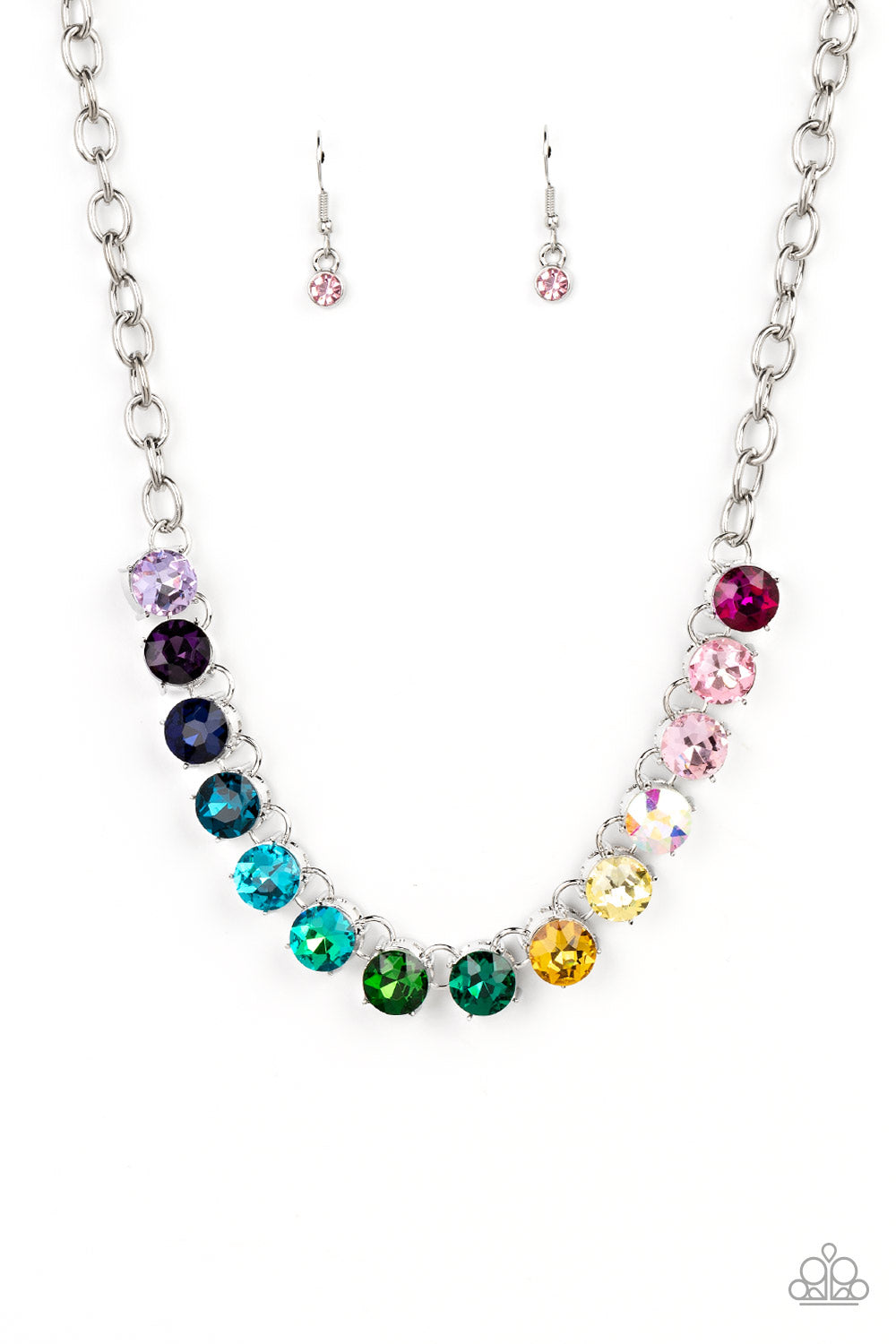 Paparazzi Rainbow Resplendence Multi Necklace. Life of the party exclusive. #P2ST-MTXX-091XX